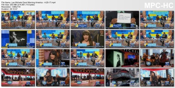 Lea Michele - Good Morning America - 4-28-17